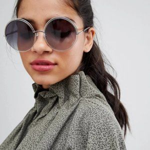 Marc Jacobs 11/S round sunglasses in silver